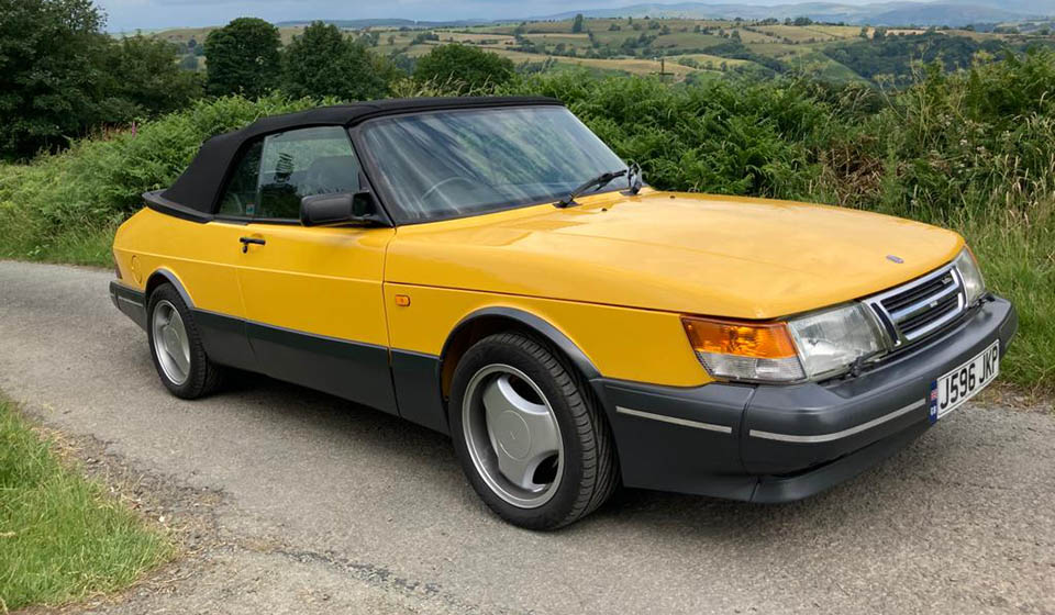 SAAB-convertible-front-quarter-offside